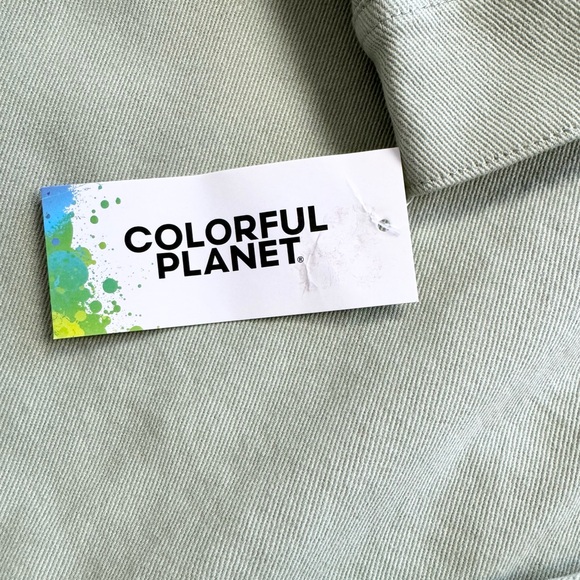 Colorful Planet Boys Zip Front Shacket Neutral Khaki Green Two Pocket M(… - Picture 15 of 16